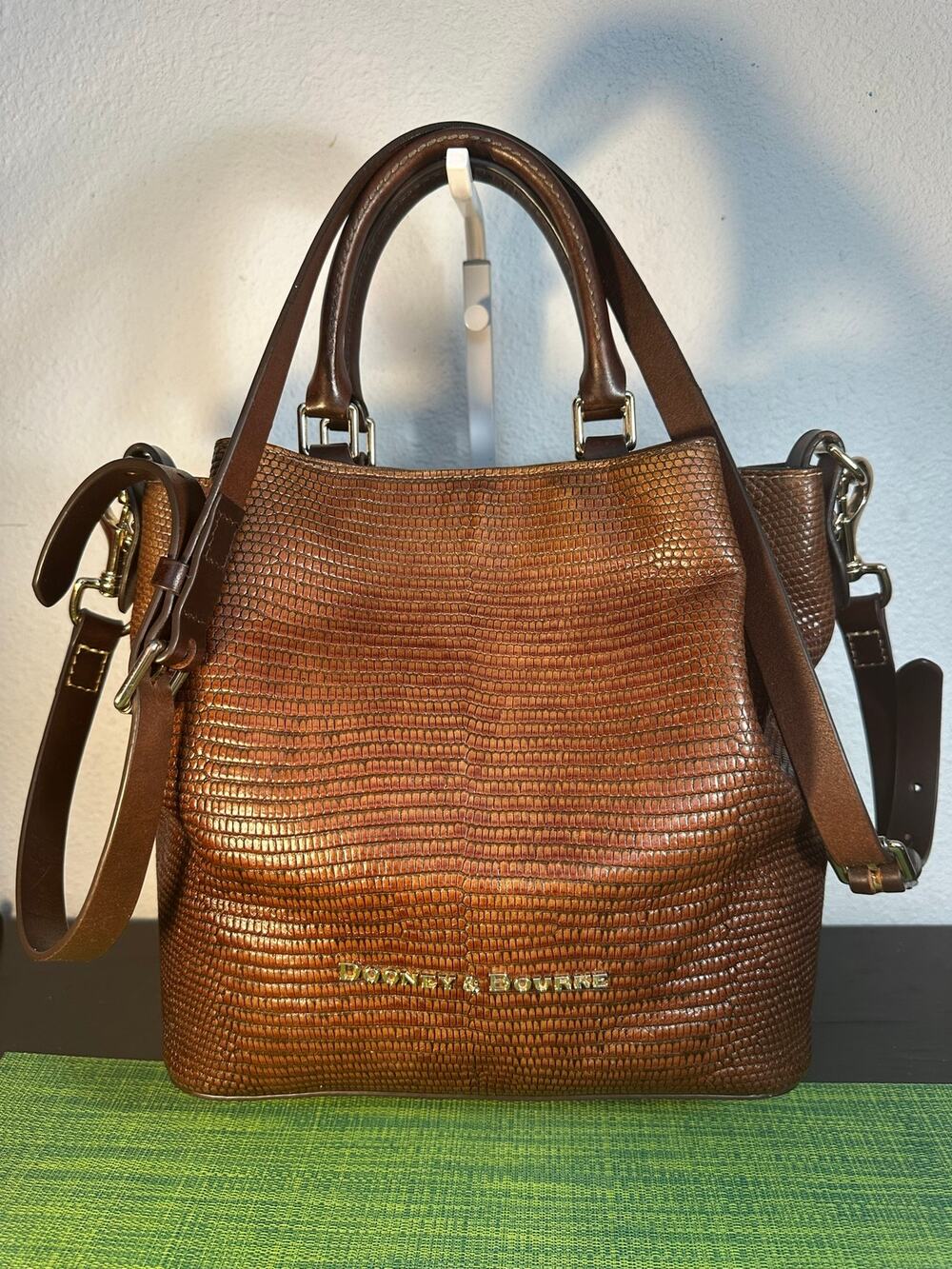 Dooney & Bourke Embossed Lizard City Small Barlow Bag